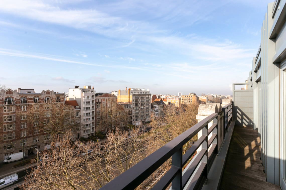 balcony view from the lounge one bedroom serviced apartment