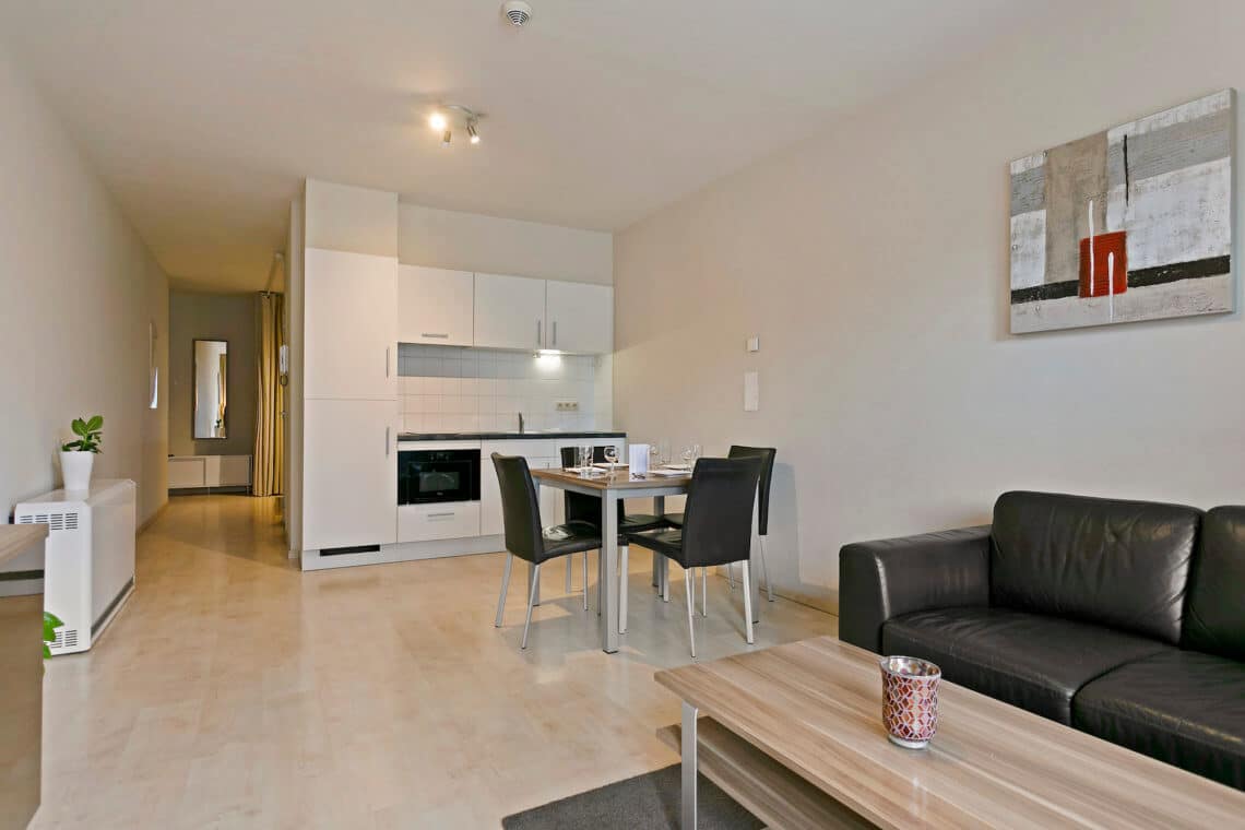 dining table and spacious living room