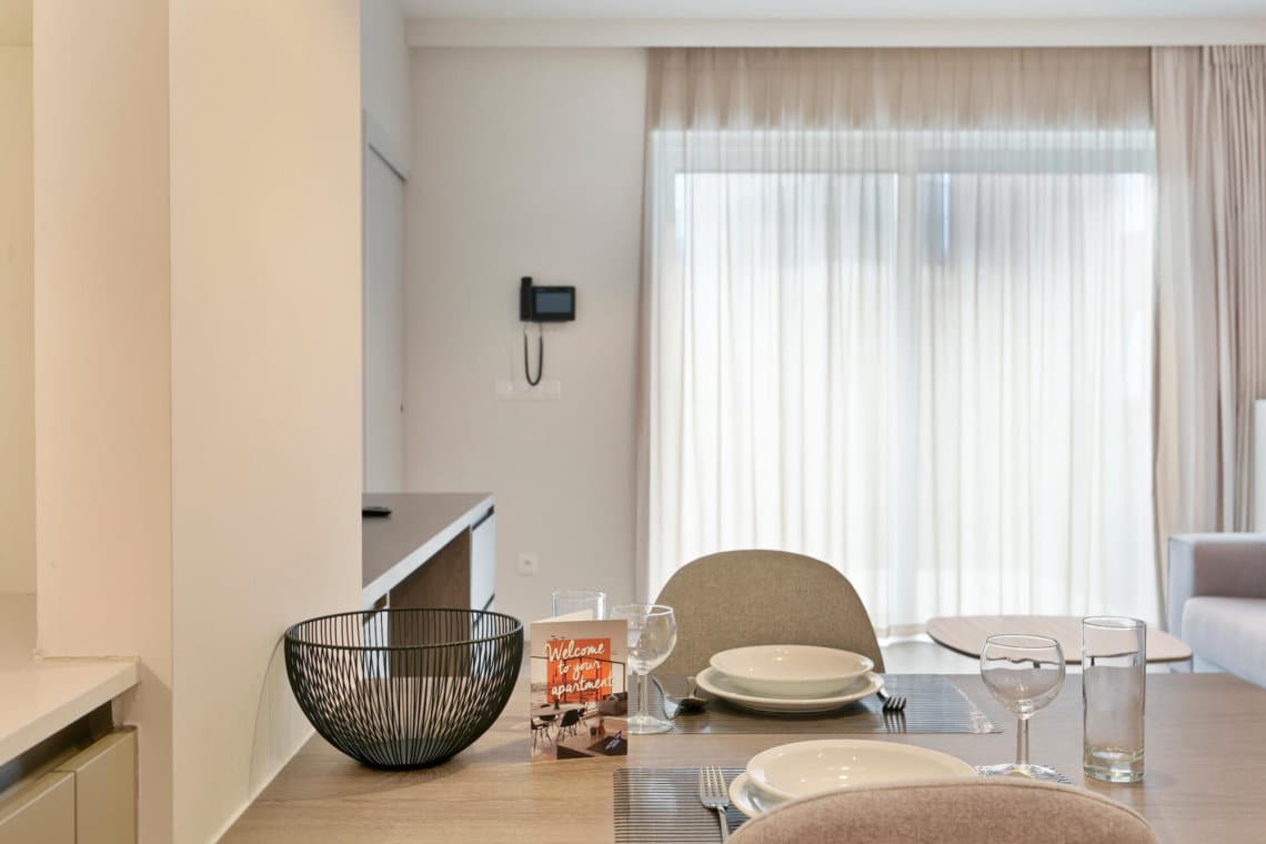 zilverhof one bedroom apartment modern dining