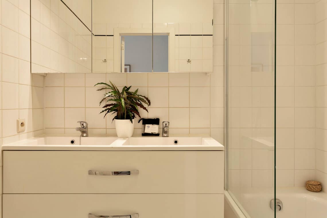 century gardens two bedroom apartment bathroom double sink