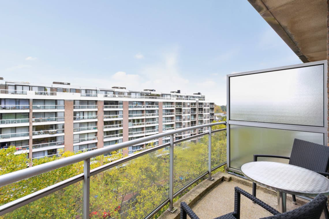 century gardens one bedroom apartment balcony view