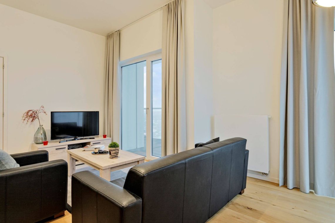 four person living space in bbf serviced apartment antwerp with cable television