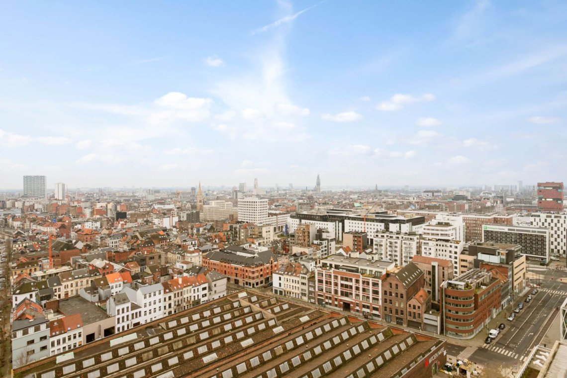 balcony view from bbf serviced apartment antwerp