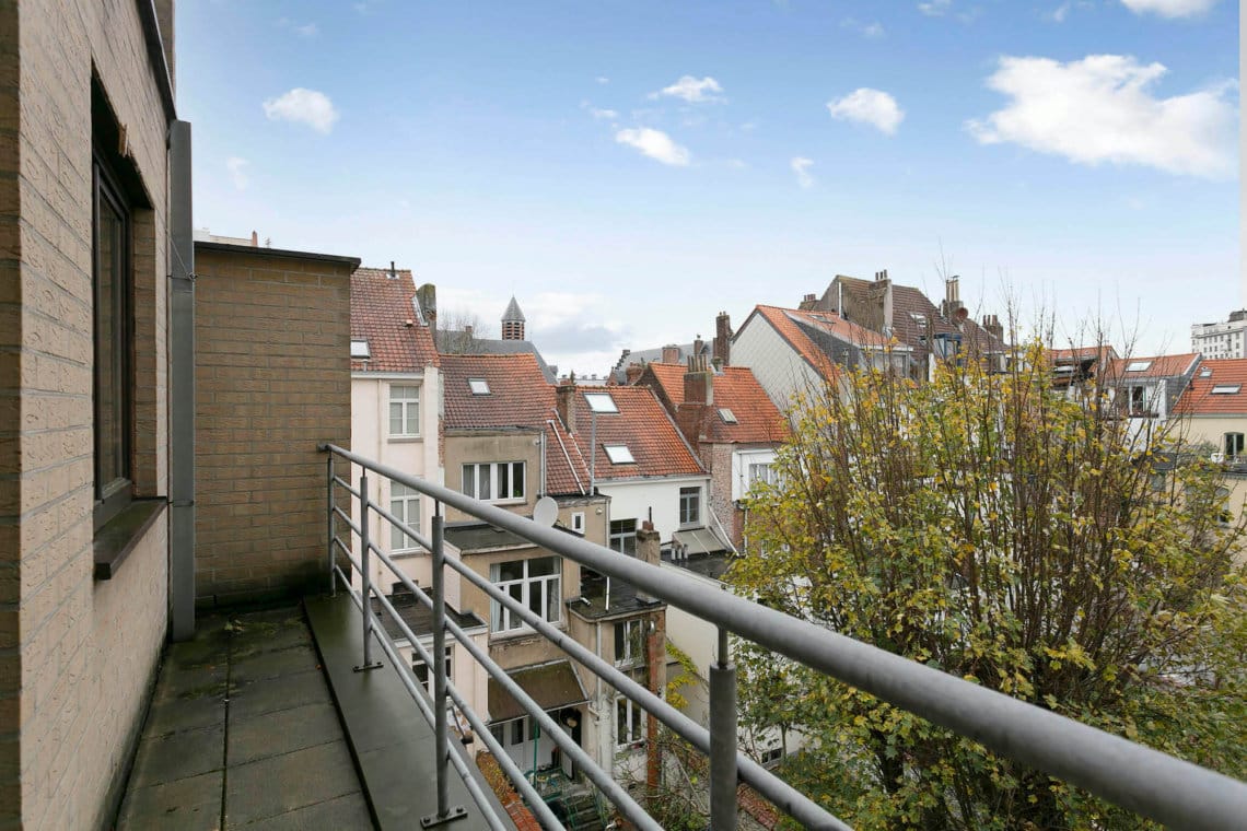 balcony view from serviced one bedroom apartment opposite park cinquantenaire