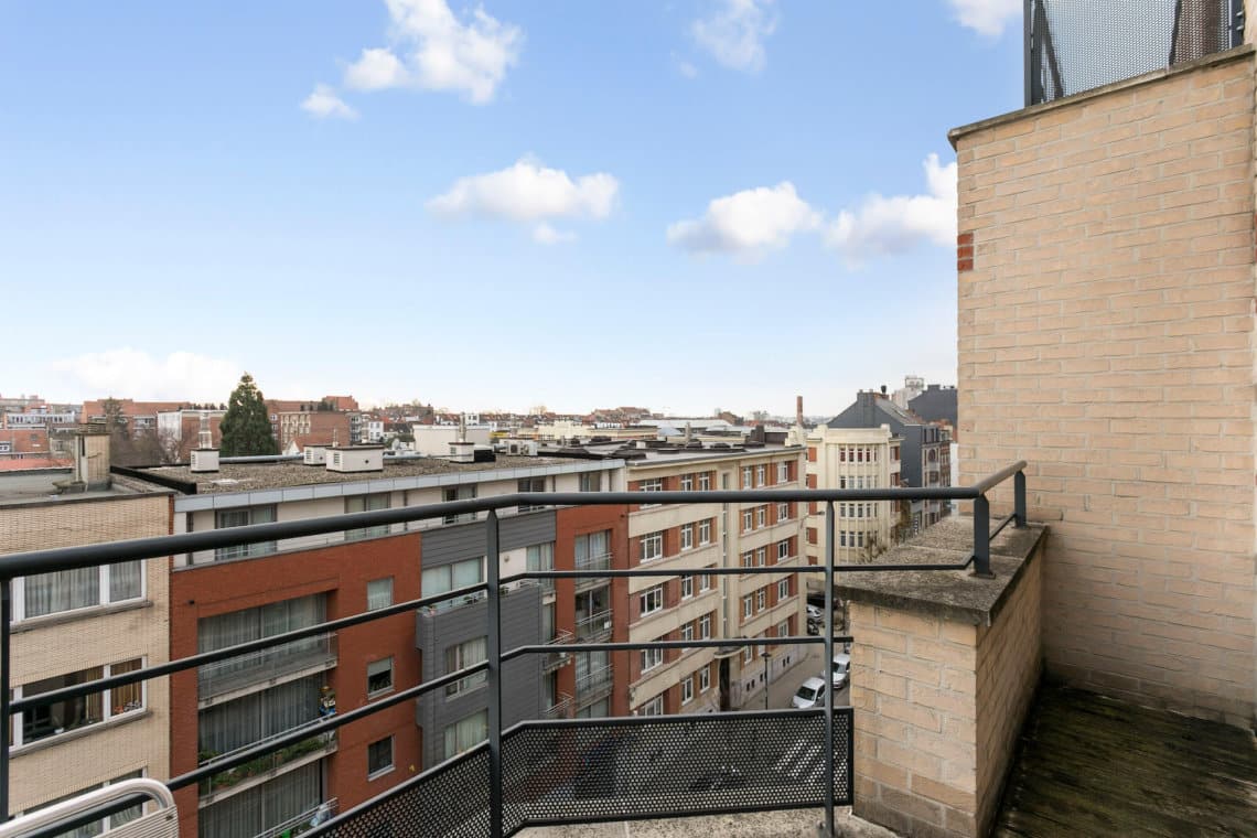 balcony view in two bedroom furnished apartment in european quarter