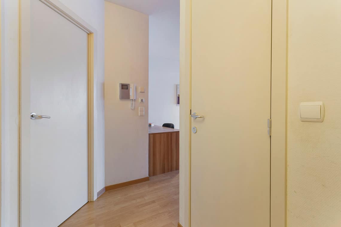 hallway in serviced two bedroom apartment next to european commission