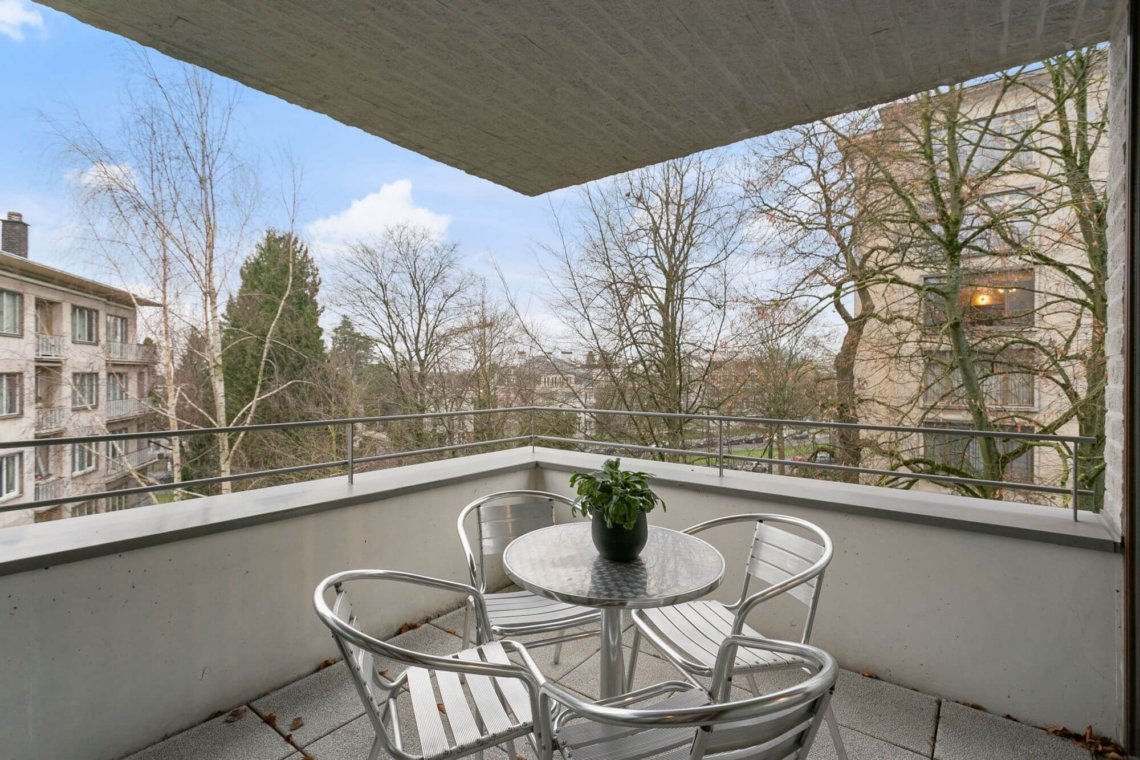 balcony in serviced two bedroom bbf apartment